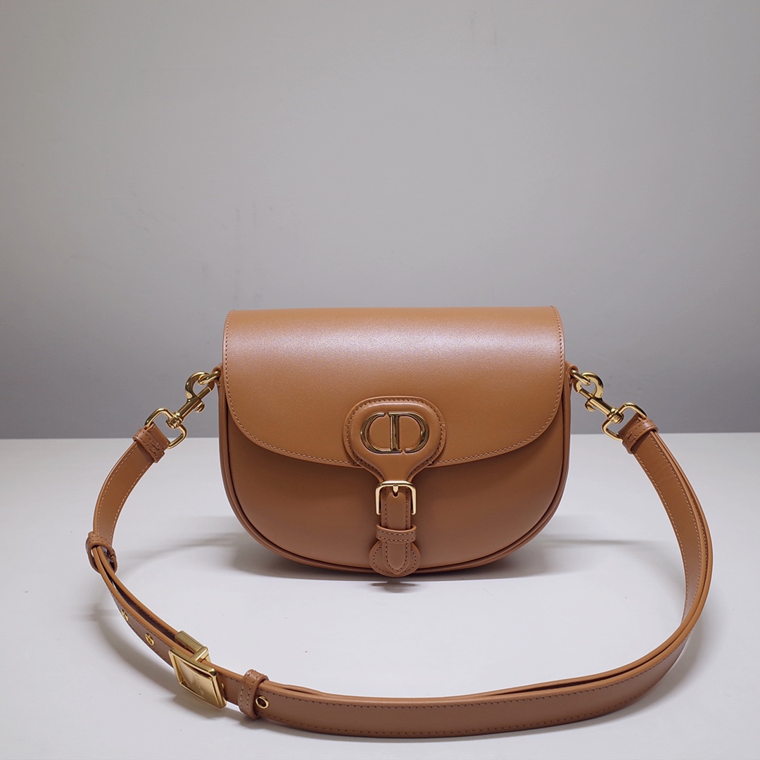 Medium Dior Bobby Bag Caramel Box Calfskin